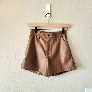 Hollister Vegan Leather Shorts